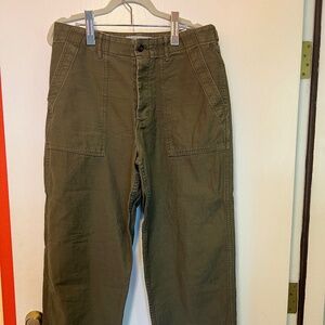 Outerknown Westbound Utility Pants Olive Night Size 10